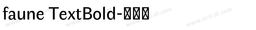 faune TextBold字体转换